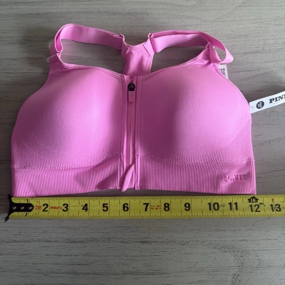 Victoria’s Secret “PINK” | Seamless Air Front Closure Sports bra | Pink Sz SM - Picture 10 of 10